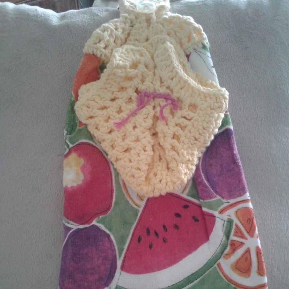 🎁Hanging Crochet Hand Towel and Dishcloth Set🎁